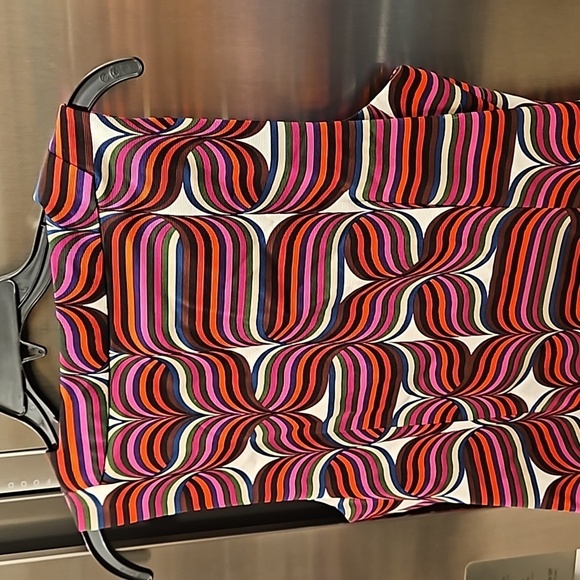 💕TRINA TURK💕 The Kindle Dress ~ Ribbon Print Stretch Faille 10 NWT - Picture 8 of 12